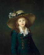 Jean-Louis Voille Portrait of Elisaveta Alexandrovna Demidov, nee Stroganov (1779-1818), here as Baronesse Stroganova painting